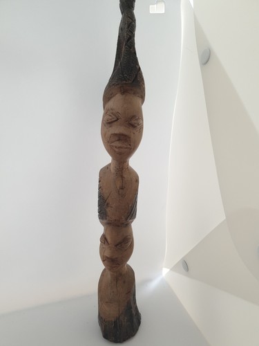 Wooden totem pole african - wooden,