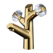 Gold Bathroom Crystal Double