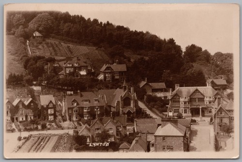 Lynton devon village view - lynton,