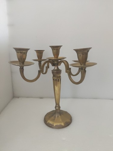 Candle brass candelabra - 5, 30cm