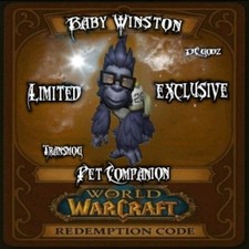 WORLD OF WARCRAFT Baby Winston Pet Companion  🐒 - WoW TCG Loot ✨️ INSTANT ✨️