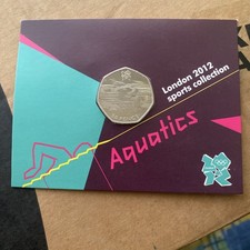 2011 Aquatics 2012 Olympic 50p