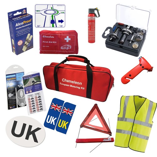European car travel kit - european, items