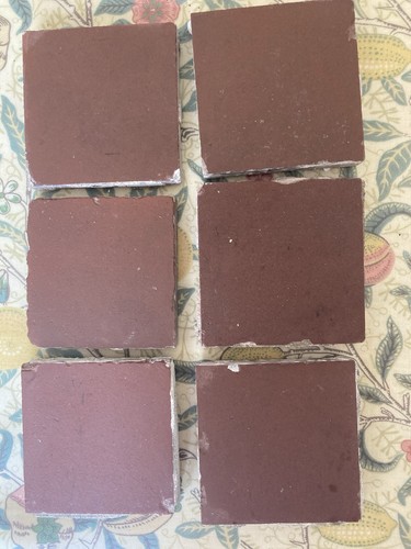 Victorian brown square tiles - victorian,