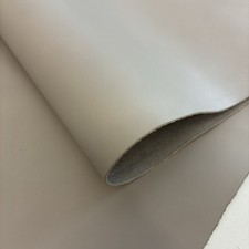 Light Grey Neutral Coloured Smooth 100% Real Cowhide Leather Sheets Pieces