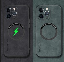 Magsafe Case For iPhone 16 17 15 14 13 12 11 Pro Max Plus Air Shockproof Leather