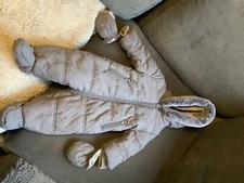 babys snowsuit 3-6 months , Pram suit , winter, grey ,unisex, brand new