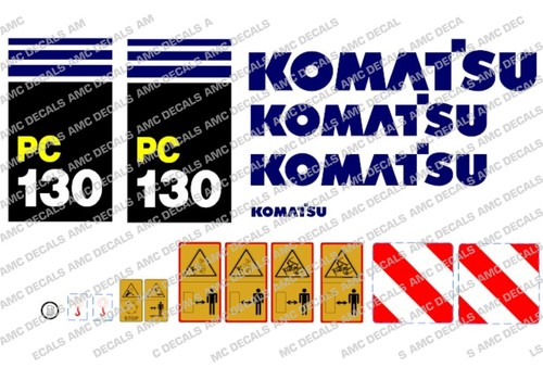 Komatsu pc130 digger - pc130-7, decal