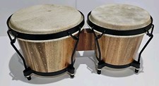 Street Life Bongo Drums Natural Hide Authentic Sound Drumhead Bongo Set. 