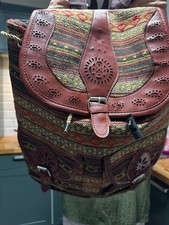 Women's Backpack Boho Ethnic Backpack Large Capacity Travel Backpack Shoulder Ba