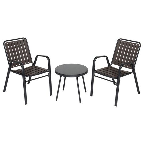Pcs metal bistro set round - 3,