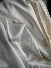 white Silk-Cotton Satin Fabric