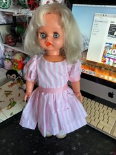 Vintage Pull string Talking Sleeping Doll 17” 