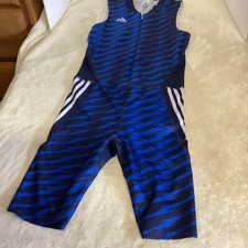 Adidas running unitard blue