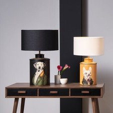 French Bulldog in Suit Table