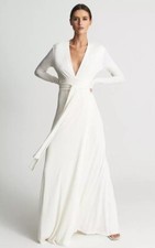 REISS Bailey Plunge Neck Maxi