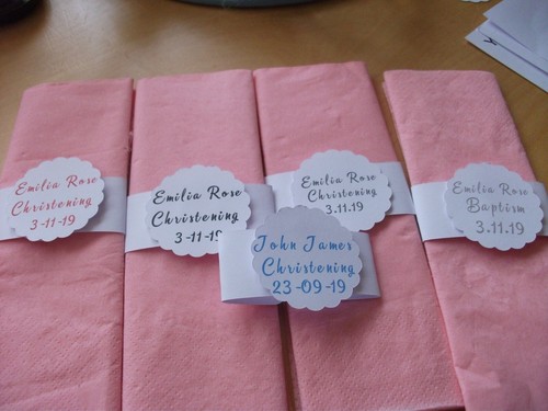 Personalised paper napkin - 20,