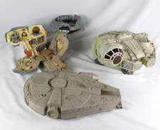 Star Wars Vintage Ships Millenium Falcon, Galoob Toys Death Star 90s/00s Bundle