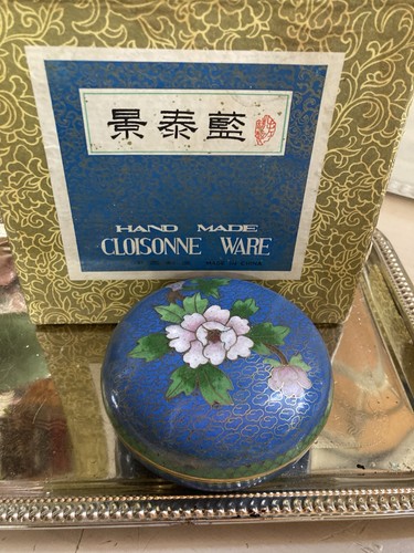 Antique chinese cloisonne blue - chinese,