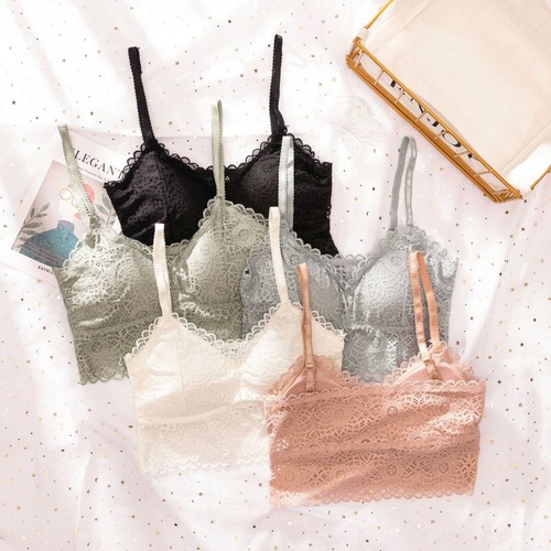 Womens longline lace bralette - longline,
