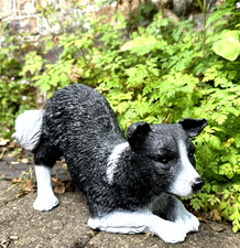 Border Collie Dog Home Statue