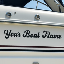 Personalised Boat Name Sticker