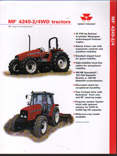 Massey ferguson 4245 4wd - massey, 4245-2/4wd