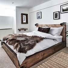 Solid Wood Bed | Any Size | Reclaimed Timber Style | Solid Wood Furniture