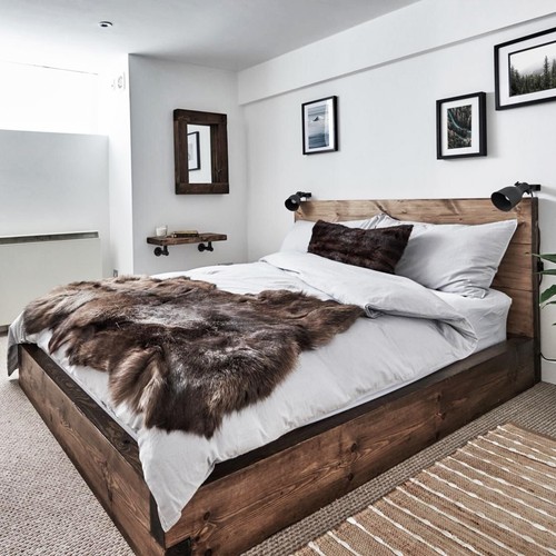 Solid wood bed any size - solid,
