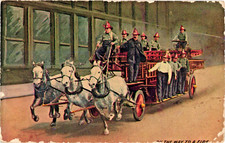 Fire Truck Horse Drawn Ladder