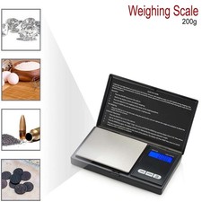 0.04G-200G Digital Weighing Scales Pocket Small Kitchen Gold Jewellery UK