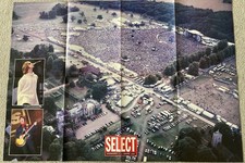 Oasis double-sided poster of Knebworth and Loch Lomond from Select magazine 1996