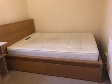 Ikea MALM double bed frame
