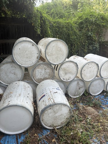 Large plastic storage - plastic, barrels