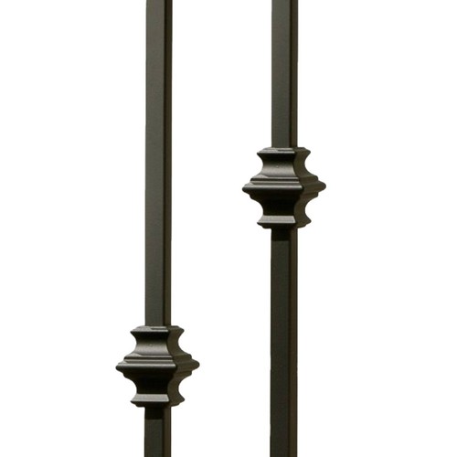 Matt black metal stair - metal,