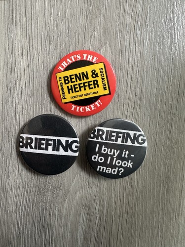 Vintage tony benn pin - tony,