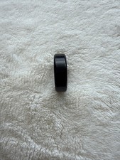 8mm Men's Black Brushed Wedding Band Ring Size 13 Tungsten Carbide