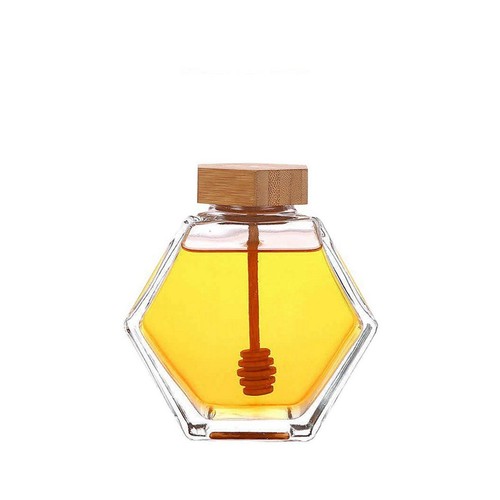 Hexagonal glass honey - hexagonal,