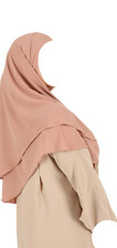 hijab two layer  Pull on Ready
