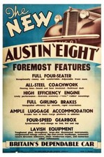 Vintage Austin Eight UK Car