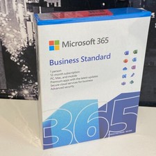Microsoft Office 365 Business Standard Word Excel Outlook 1 Year 1 User Sealed