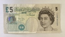 FIVE POUND NOTE - Used/Bailey 