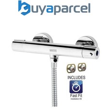 Bristan Zing Thermostatic Bar Mixer Shower Valve Only Cool Touch + Fast Fit Kit