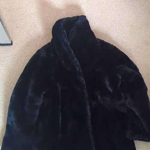 Girls black faux - h&m,