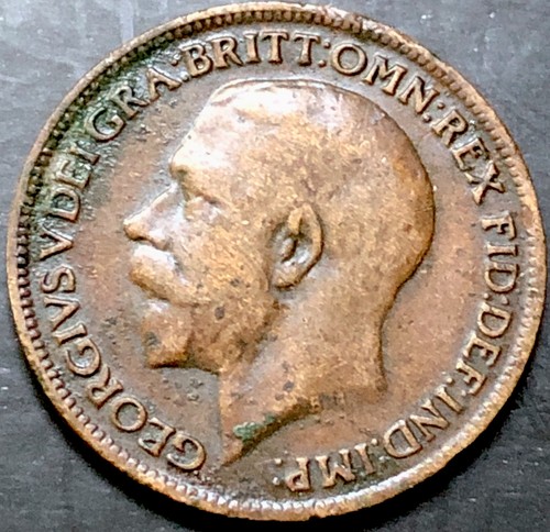 1914 farthing british - 1914, farthing-1/4d