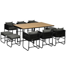 Rattan Dining Set 11-PC