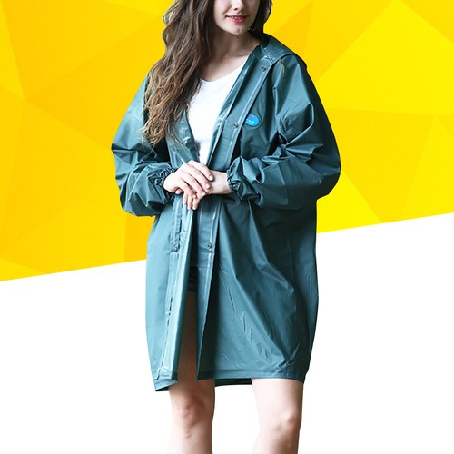 Hooded rain poncho waterproof - hooded,