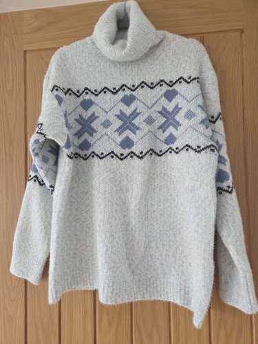 Polo neck jumper cream - neck, jumper,