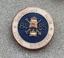 Snowdown Colliery Mining Miners Strike 1984 Badge