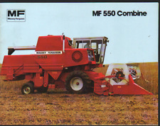 1984 Massey Ferguson "MF 550" Combine Brochure Leaflet